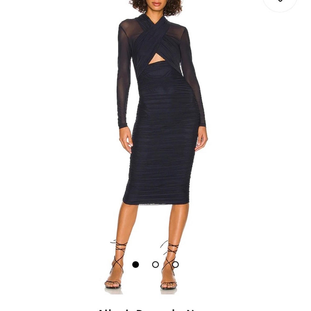 Aliyah Dress in Navy Blue